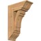 Ekena Millwork Merced Traditional Smooth Bracket w/ Offset Brace, Western Red Cedar, 7 1/2"W x 18"D x 26"H BKT0806X18X26MRC01SWR - alternate 1
